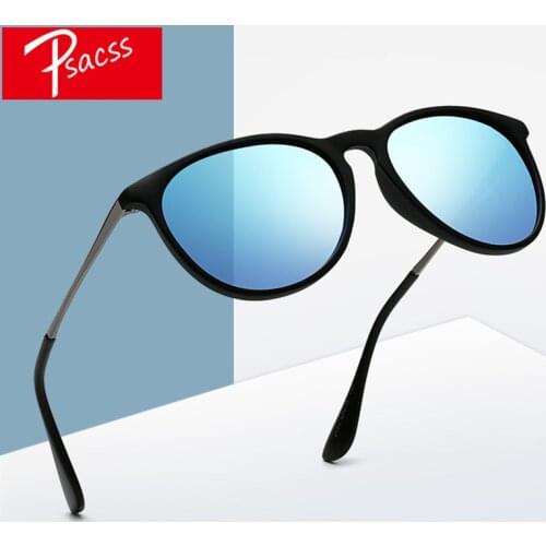 Psacss NEW Classic Round Polarized Sunglasses Men Women Vintage High Quality Brand Designer Male Fashion Retro Sun Glasses UV400