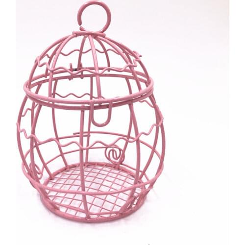 Wedding European wrought iron candy box Creative wedding supplies Bird cage wedding candy box Wedding