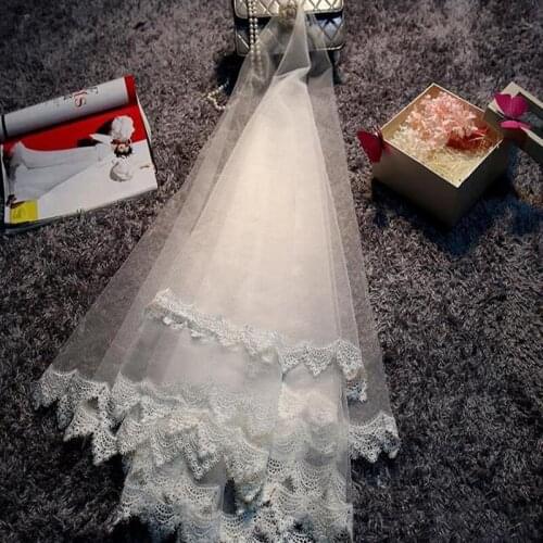 Wedding Veils Tulle Wedding Veil Styles Wedding Veiled One Layer Applique Edge Elbow Length Custom Made Factory Wholesale