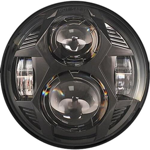 Newest 5.75 Inch Motorcycle LED Headlight for Dyna Softail Sportster 883 XL883 FXCW 5 3/4" led DRL 51W motorbike headlamp