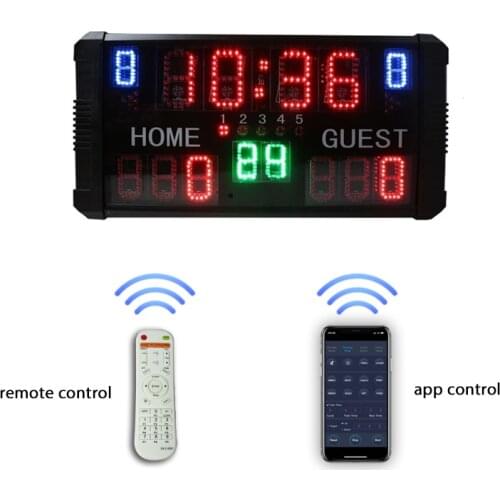 Ganxin for APP Control LED Basketball Scoreboard With 24 S Shot Clock Equipment
