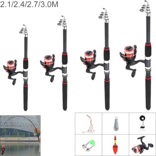 Telescopic Spinning Fishing Rod Carp Fishing Rods Feeder Hard Fishing Kit Telescopic Fishing Rod Fishing Pole With Fishing Reel