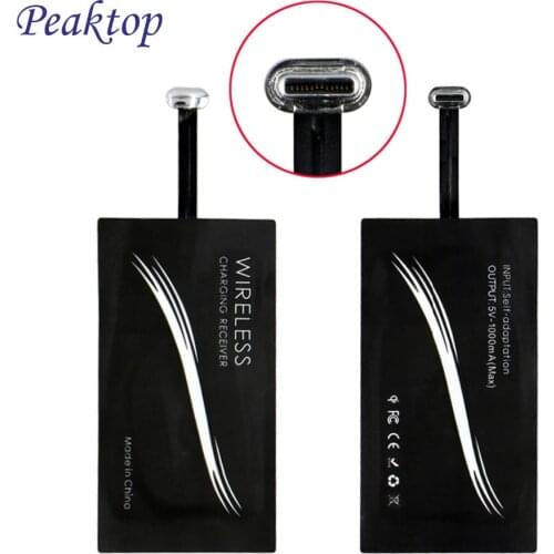 Type-C Universal Qi Wireless Charger Charging Receiver For USB Type C Charging Dock For Samsung Huawei Xiaomi Mi8 Mi6