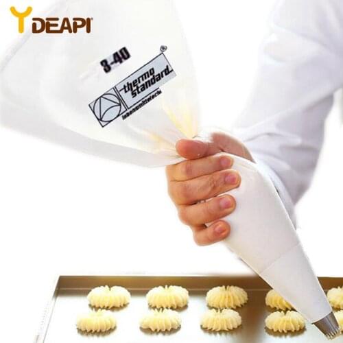 YDEAPI 35/40/46/50cm 100% Cotton Cream Pastry Icing Bag Baking Cooking Cake Tools Piping Bag Kitchen Accessories Eco-Friendly