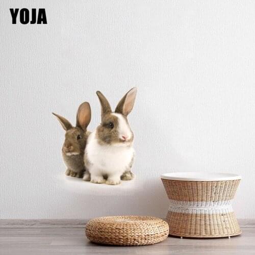 YOJA 32×36CM Cute Animal Bunny Bedroom Living Room Wall Sticker Home Decoration Accessories 8WS0104