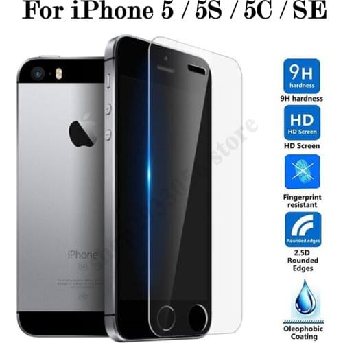 Protective Glass On The For iPhone SE 5S 5SE 5 5C 5 C5 S5 Glass Protector For Apple iPhone5 iPhone5S iPhoneSE Screen Protection