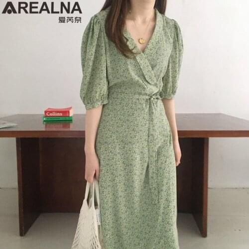 Summer Elegant Chiffon Floral Dress Women 2020 New casual Sexy long Party dress V-neck Sashes maxi dresses for women Vestidos