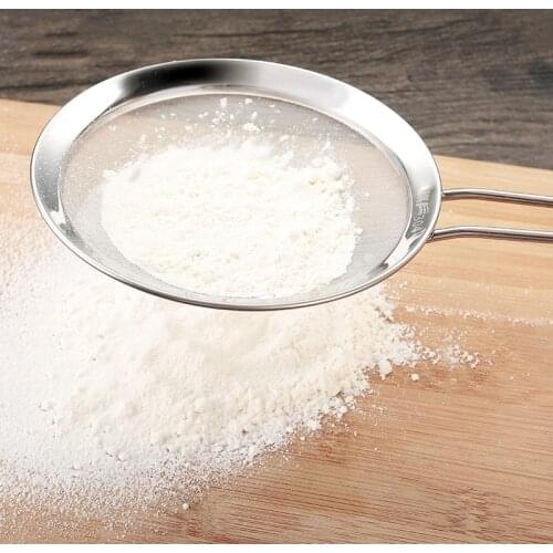 1Pc Large Stainless Steel Fine Mesh Food Strainer for Kitchen Cooking Oil Filter Skimming Grease Foam Gravy Kitchen Skimmer