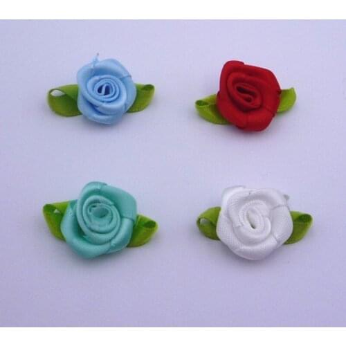 10pcs Dress Accessories Trim Latest Rose Patch Flower Applique Rose Lace Fabric Sewing Patches Stickers Parche parches ropa PE3