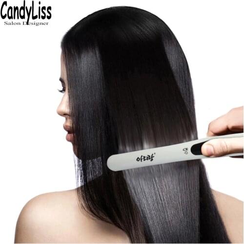 2020 Professional Wireless Hair Styler for Men Curling Iron Side Straighten Salon Hairdressing Comb Styling Brush