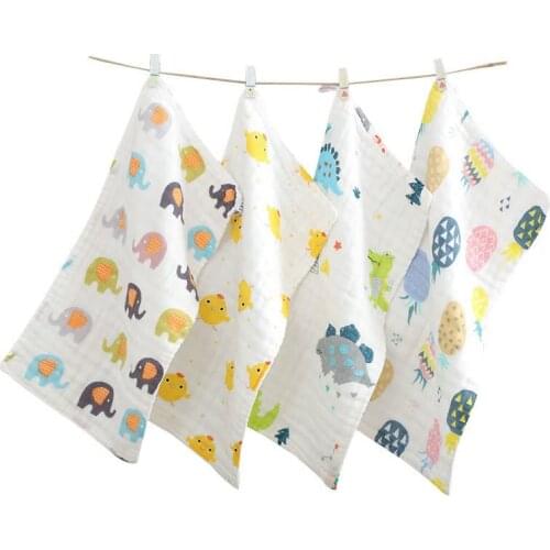 25*50 6-layer Cotton Baby Towels Soft and Absorbent Gauze Childrens Face Towel Baby Towel Newborn CHD10168