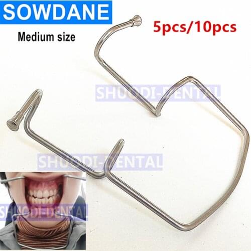 5pcs/10pcs Dental Retractor Mouth Gag Full Mouth Retractor Oral Care Mouth Opener Stainless Steel Medium