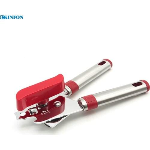 50Pcs/Lot KO1003 Stainless Steel Can Opener Multifunction Open Cans Knife Opener Screwdriver