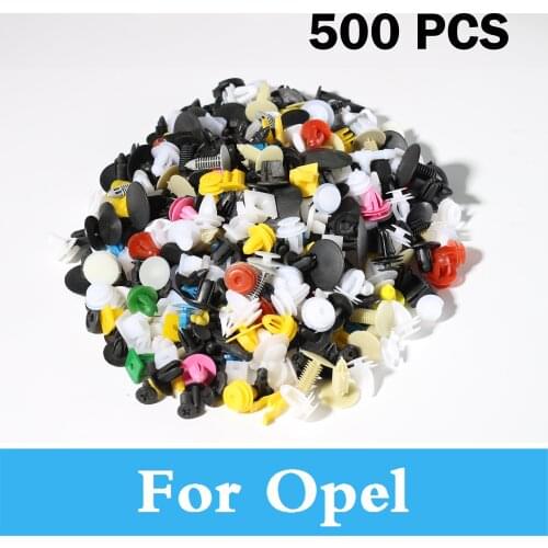 500pcs Mixed Auto Car Bumper Clips Retainer Rivet For Opel Signum Speedster Tigra Insignia Opc Karl Vectra Vita Mokka Insignia