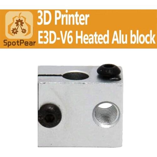 3d printer accessories E3D V6 HotEnd Heated aluminum block with Sandblasting