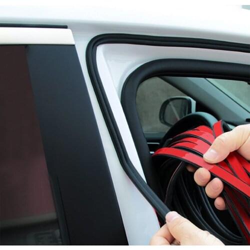 Car Styling 4/5/10/16 Meters B Type Car Rubber Seal Sound Insulation Weatherstrip Edge Noise Insulation Car Door Sealing Strip
