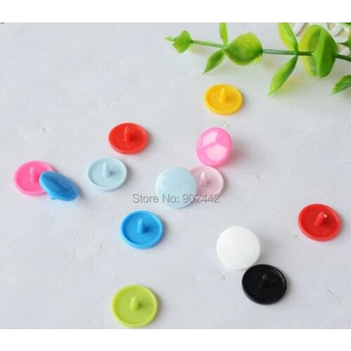 Free Shipping 2000 Sets/lot Glossy T3 KAM Plastic Snaps for Baby Garments KAM Snaps Fasterners 60 Colors For Choice