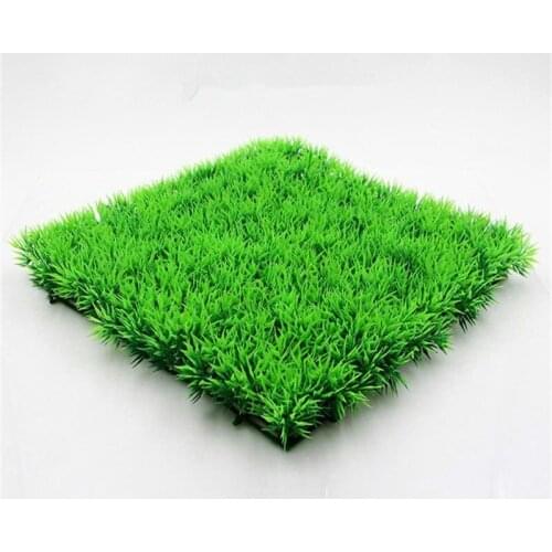 Friendly Plastic Artificial Aquarium Green Fake Water Plants Lawn Fish Tank Aquarium Plants Aquarium Accessories 2pc/lot