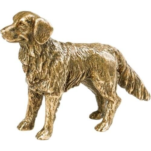 Dong copper solid Zhaocai dog Xiaotian Dog Ornament BRONZE SCULPTURE Chinese Zodiac dog Pendant