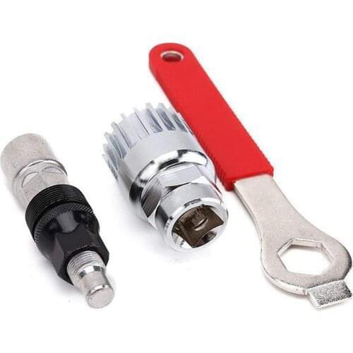 Crank Extractor Flywheel Removal Tools MTB Bicycle Repair Tool Kits Freewheel Chain Whip Cassette Bottom Bracket Remover Spanner