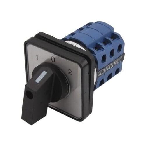 SZW26-20/D0724.3 Electric 3 Position 12 Terminals Select Rotary Cam Changeover Switch 660V 20A Panel Mounting