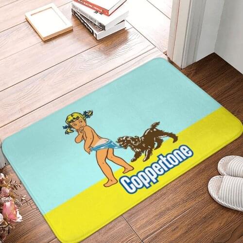 COPPERTONE Doormat Carpet Mat Rug Polyester Non-Slip Floor Decor Bath Bathroom Kitchen Living Room 40*60