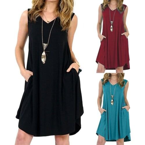 Multiway Dress With Pockets For Women Sleeveless Plus Size Dresses 4xl 5xl 6xl Sukienka Solid Holiday Summer Dress Street Wear