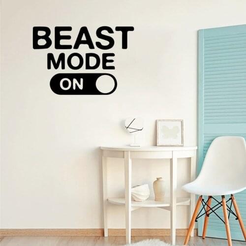 Beast Mode On Wall Sticker Game Wall Decal Home Decoration For Living Room Bedroom Vinyl Revocable Mural DW5539