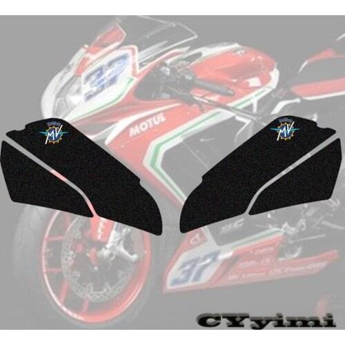 Motorcycle fuel tank pad tank grip protection sticker knee grip side applique for MV AGUSTA F3 675 RC 800 AGO RC