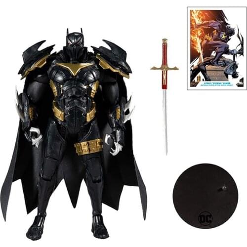 Original 7-Inch Mcfarlane Toys Dc Multiverse Azreal In Batman Armor Action Figure Model Decoration Collection Toy Birthday Gift