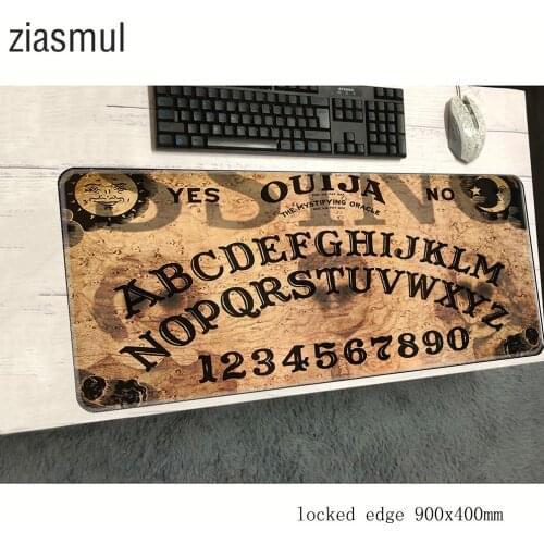 Ouija board mouse pad 900x400x2mm mats High-end Computer mouse mat gaming accessories cute mousepad keyboard games pc gamer
