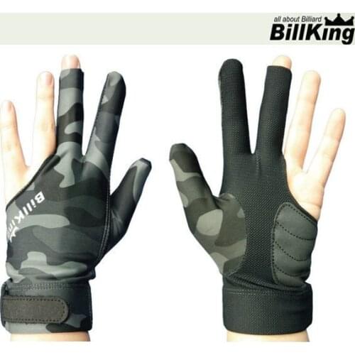 Billiard Pool Cue Gloves Camouflage Snooker Cue Gloves Durable Comfortable Gloves Professional Blilliards Accessories