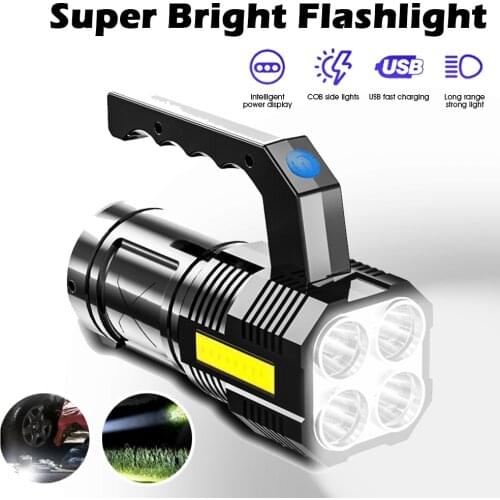 Portable Strong Light High Power Led Flashlight Camping Hiking Lamps Powerful Flashlights Waterproof Rechargeable flashlight