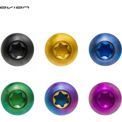 Avian Titanium Bolts M5x12mm Hex Head for Water Bottle Cages Holder Screws Mountain Road Bike MTB 2PCS