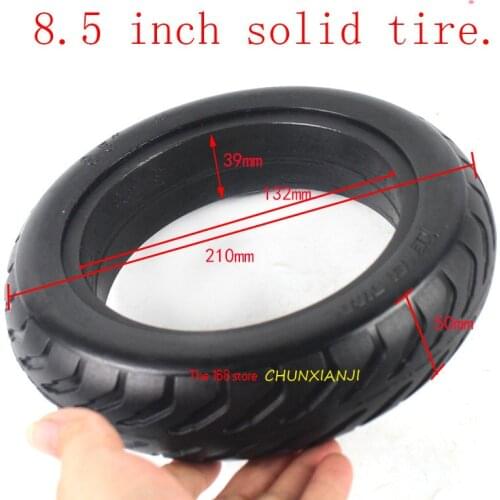 Size 8.5 Inch 81/2x2 Solid Tire Belt Wear-resistant Inch 81/2*2 Tubeless Tire for Electric Scooter Solid Tire