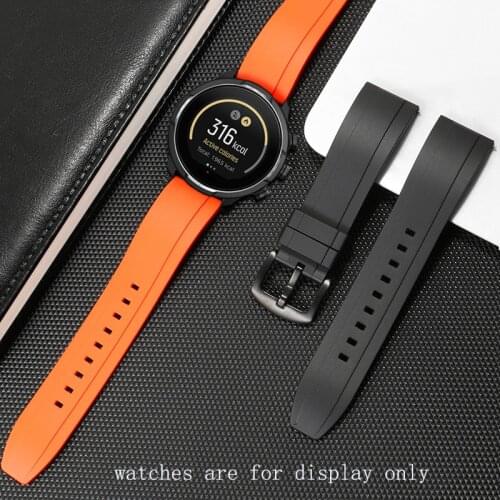 Waterproof Fluororubber Watchband Replacement Suunto 9 Core Series Silicone Strap 22mm 24mm Black Red Blue Green