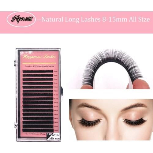 High Quality 16 Lines Individual Eyelash Extension Soft Natural Lashes Mink Eyelash Professionals Grafting Eye Lash Extension