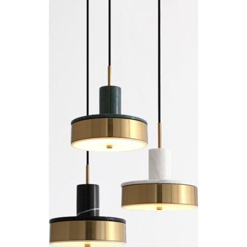 Modern Pendant lamp Nordic Marble LED Pendant Light Dining Room Living Room Bedroom Bedside Hanglamp home decor Light Fixstures