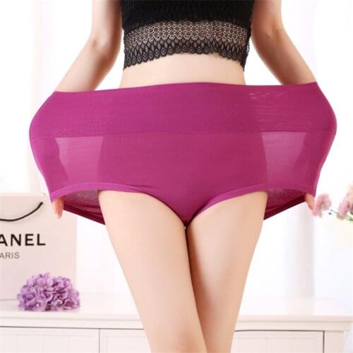 3pcs Modal Briefs Big Size Underwear Women Cotton High Waist Panties Breathable Comfortable Womens Underwear Lingerie 5xl