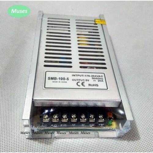 Ultra thin Single Output Switching power supply for LED Strip light 100W 5V 20A
