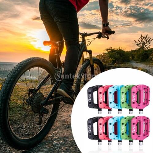 Cycling Bike Flat Pedals Platform Pedals Sealed Bearing 9/16'' Pedal BMX DH Bike Pedals Extra Wide Pedal Cycle Repair Parts