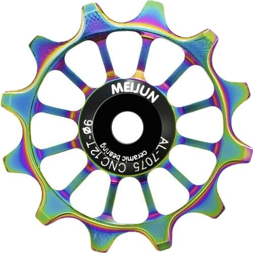 12T ALUMINUM ALLOY REAR GUIDE WHEEL REAR DERAILLEUR PULLEY 4/5/6MM UK