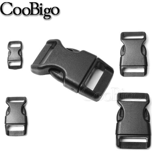 Plastic Buckle Clip Side Release Buckles for Belt Luggage Strap Outdoor Backpack Survival Paracord Bracelet Accessories 12pcs