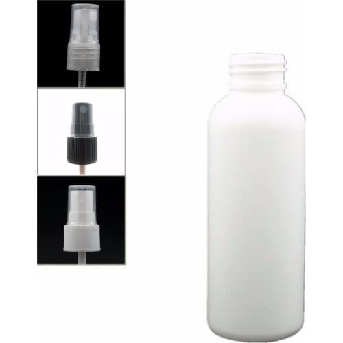 100ml pe bottle with white/transparent/black fine mist sprayer ,empty white plastic bottle X 10