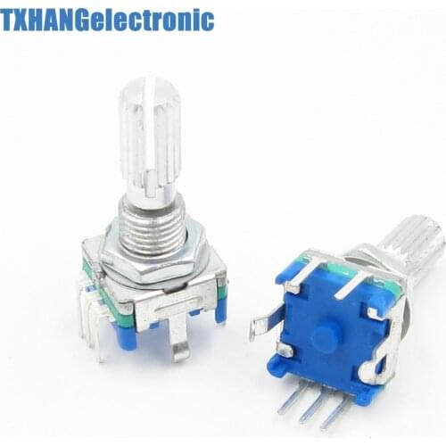 2pcs Rotary encoder with switch EC11 Audio digital potentiometer 20mm code switch diy electronics
