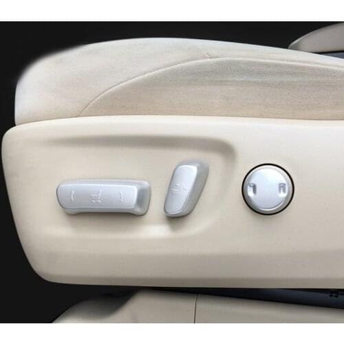 ABS Matte For Toyota Prado FJ150 2010 2011 2012 2013 2014 2015 2016 seat adjustment button switch cover trim Accessories 5pcs
