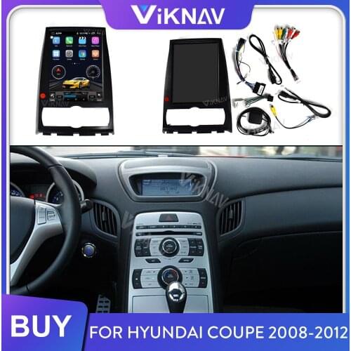 For Hyundai Coupe 2008-2012 Android Screen Car Radio Auto Audio Multimedia Player GPS Navigation Tape Recorder 2 Din