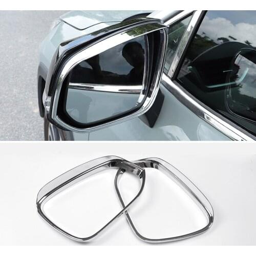 For Toyota RAV4 2019 2020 2021 RAV 4 XA50 Carbon Fiber Car Rearview Mirror Rainproof Eyebrow Rain Protector Cover Accessories