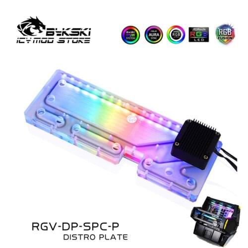 Bykski Waterway Board Reservoir Liquidcooling System Water Tank Acrylic Tranperant for Qudstellar RGV-DP-SPC-P