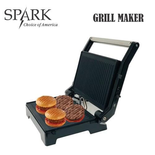 SPARK-Grill electric Grill 180 degree opening Grill electric barbecue iron kitchen BBQ smoke-free